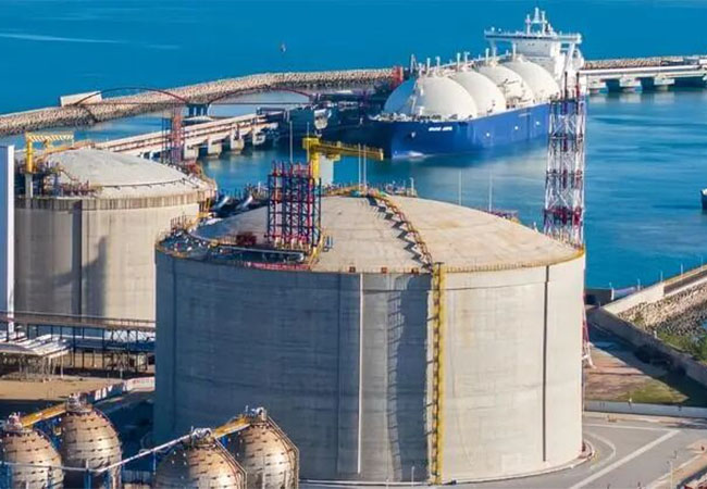The largest liquefied natural gas storage tank in China has been put into use, with a localization l(圖1) The largest liquefied natural gas storage tank in China has been put into use, with a localization l(圖1)