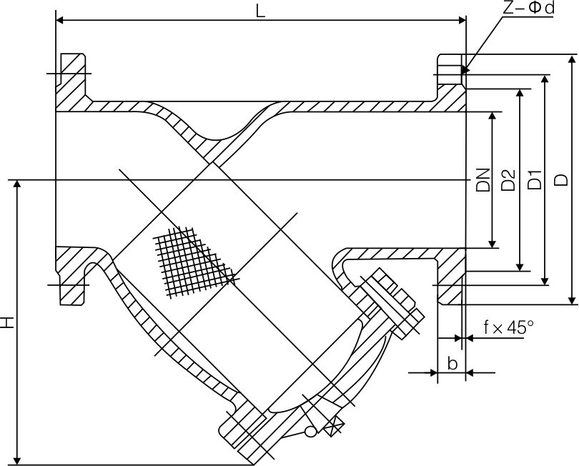 Y型過濾器(圖（tú）1)