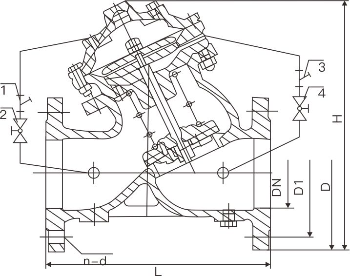 隔膜（mó）式多功（gōng）能水泵控製閥(圖1)